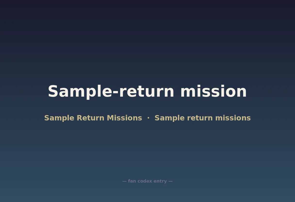 Sample-return mission